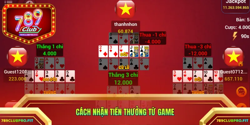 Cách nhận tiền thưởng từ game