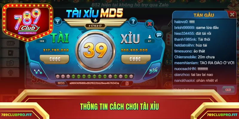 Thông tin cách chơi Tài Xỉu